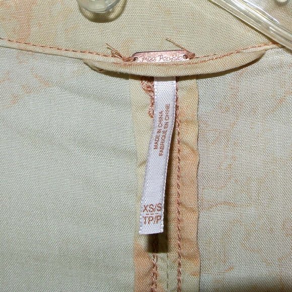 Free People 'Faded Camo' Duster Jacket XS/S to Med - Picture 7 of 11